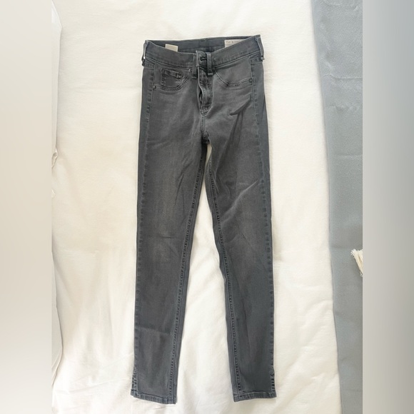 Rag & Bone Split Ankle Jeans in Black Rock Size 24 - Picture 2 of 5